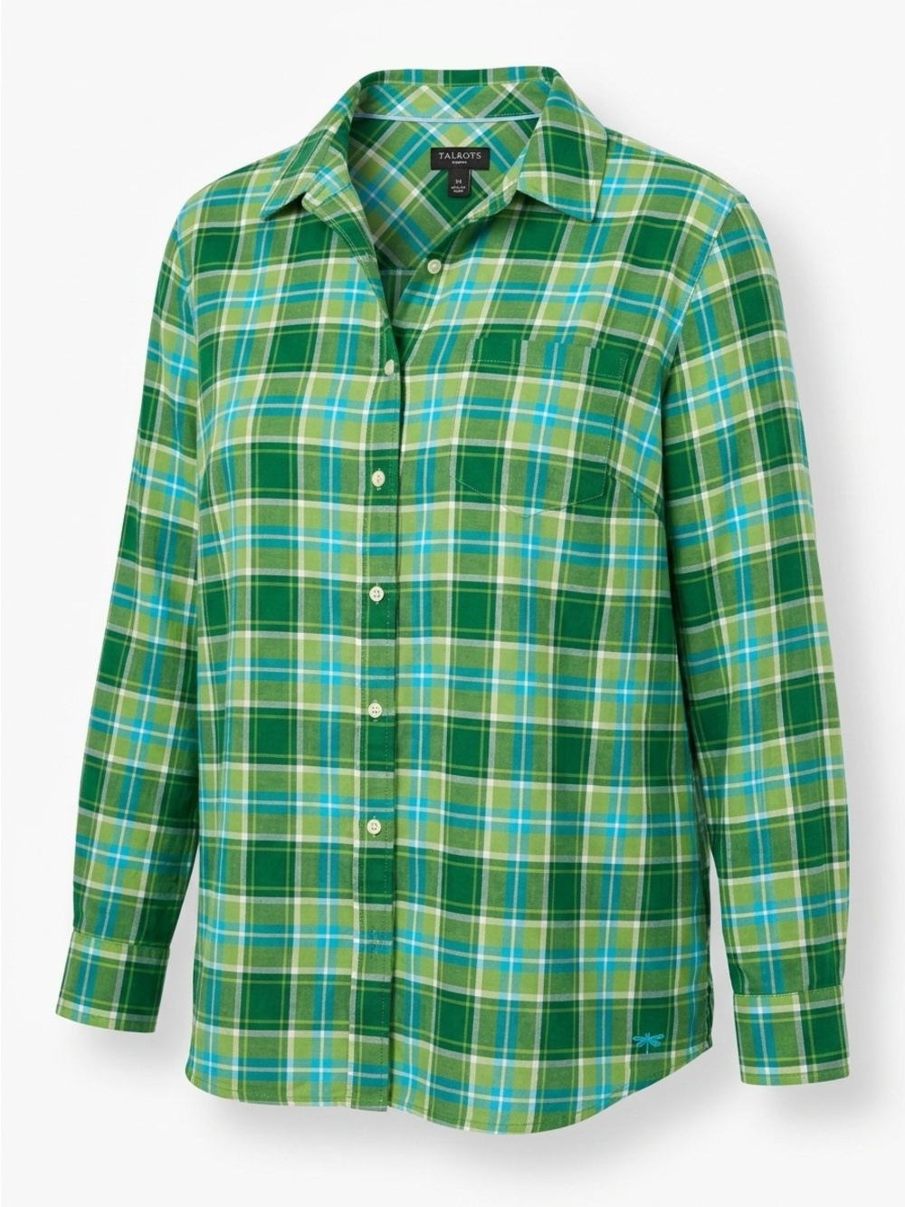 Lot of 2 Talbots Plaid Button-Front Shirt Size 1X